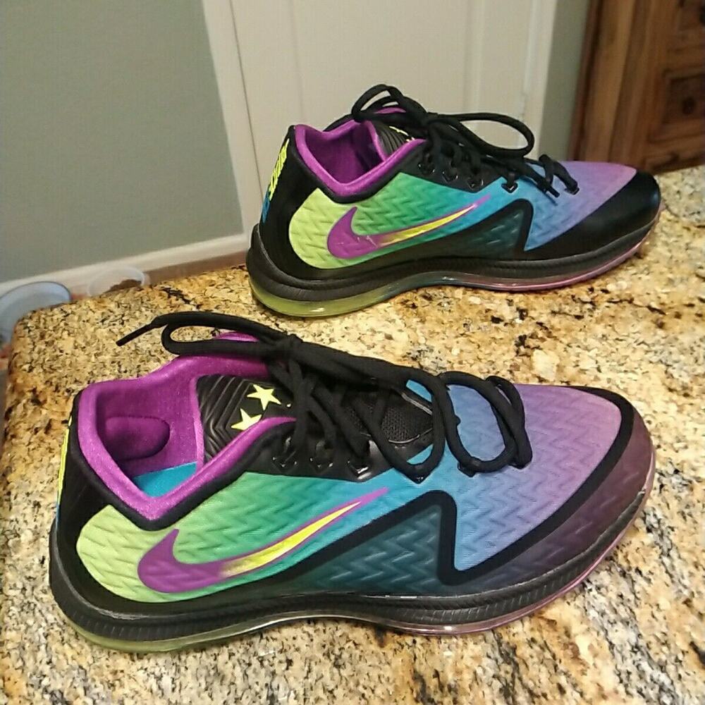 Nike Field General 2 Black Vivid Purple Neon Volt Blue Lagoon 749310-057 Sz 9.5